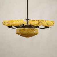 Art Deco 5 karú csillár