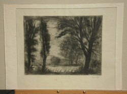 Élesdy István (1912-1987) : Folyóparti pecás