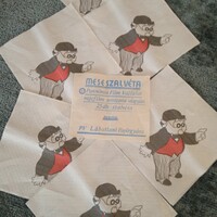 Dr. Bubó 6db meseszalvéta ,Pannónia Film Vállalat