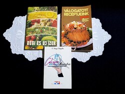 3 db régi szakácskönyv