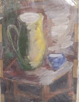 Csendélet, tempera-papír