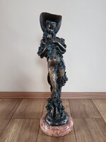 Antik szecessziós bronz szobor
