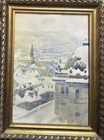 Turi Jobbágy Miklós (1882-)  Ybl Miklós tér : A Téli Krisztina-Város
