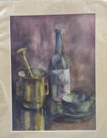 "Csendélet" akvarell-papír