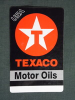 Kártyanaptár,TEXACO,benzinkútak,motor olaj,1997   (9)