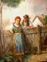 GARANTÁLTAN EREDETI CSODÁS GEIGER RICHÁRD / 1870-1945/ KÉP: UDVARLÁS