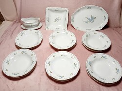2502/61 Zsolnay porcelán barackvirág mintás étkészlet