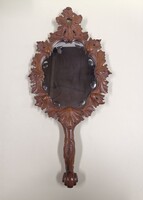 Carved Hand Mirror