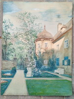 BAROKK KASTÉLY, festmény (250309)