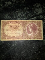 Tízezer Pengő 1945 - régi bankjegy