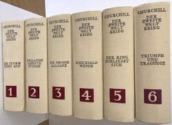Der Zweite Weltkrieg: Churchill Memoiren in 6 Bänden.Az 5.kötet hiányzik.  29000.-Ft