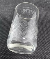 MTV Hungarian TV vintage shot glass