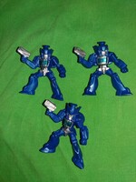 Retro plasztik minőségi HASBRO robot TRANSFORMERS sci - fi figurák 3 db -6 cm EGYB a képek szerint