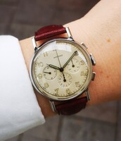 Movado vintage chronograph collector's item - serviced, with tiktakwatch warranty