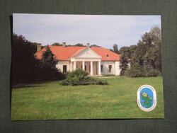 Képeslap,Szarvas,Anna liget,Csáky kastély látkép,részlet, 1996-