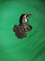 Retro réz gyűrű páva pávás, madaras bizsu szép állapotban a képek szerint