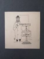 Nemes Török jános /1907-1980/- graphic artist, caricaturist