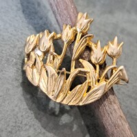 Régi aranyozott   bross  3,5 cm-es