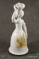 Hollóházi ritka porcelán kislány