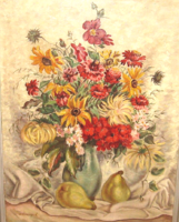 TAVASZI ÁRESÉS ! EREDETISÉG IGAZOLÁSSAL CSODÁS MERÉNYI RUDOLF  /1893- / VIRÁGCSENDÉLET