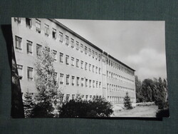 Képeslap,Szolnok,Kórház látkép,részlet, 1963-