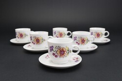 Alföldi porcelán kávés készlet, 6 darabos