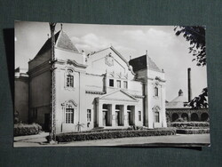 Postcard, Szolnok, Szigliget Theater view, detail, 1959-