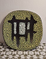 B. Várdeák Ildikó (1929-2013) Retro Iparművész Vállalatos kerámia tányér