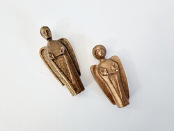 Vintage bronz angyal pár