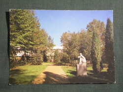 Képeslap,Szolnok,KISZ iskola látkép,részlet, 1986-