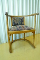 Antik szecessziós Josef Hoffmann Fledermaus karosszék szék fotel Thonet J&J Kohn kárpitozott