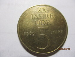 Német Demokratikus Köztársaság: 5 Márka 1969.BU
