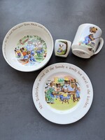 Aynsley Teddleybear porcelán mackós gyermek étkészlet