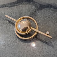 Régi aranyozott   bross  5  cm-es