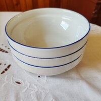 3 db Alföldi porcelán kék szegélyes gulyás tányér