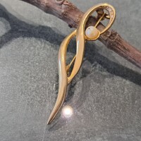 Régi aranyozott   bross  4 cm-es