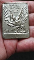 Debreceni Egyetemi Athletikai Club 1919,díjplakett