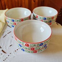 9 db Alföldi porcelán magyaros mintával gulyás tányér