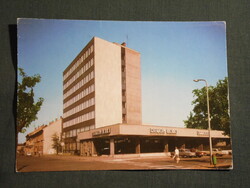 Képeslap,Szombathely,Isis szálló,hotel,étterem látkép,részlet, 1976-