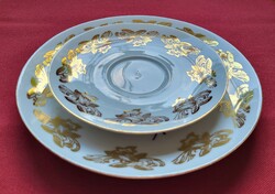Bareuther Waldsassen Bavaria német porcelán reggeliző tányérpár csészealj kistányér tányér