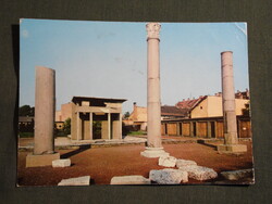 Képeslap,Szombathely,Iseum,romkert látkép,részlet, 1976-