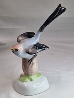 Aquincumi porcelán madár gyönyörű festéssel hibátlan állapotban 15 cm. magas
