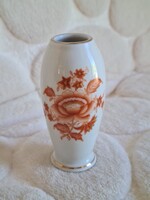 Herendi Terus Rust mintás porcelán vázácska, kézzel festett, jelzett.