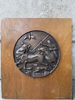 Olcsai Kiss Zoltán bronz fali plakett