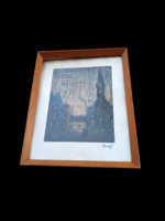 Bagi Béla (1920-2007) - Akvarell Festmény