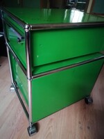 USM Haller ikonikus retro/vintage irodai tároló kocsi, iratszekrény