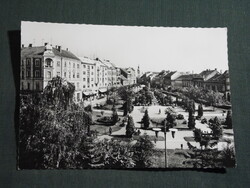 Képeslap,Szombathely,Köztársasági tér,park látkép,részlet, 1966-
