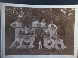 Antik fotó Katonák csoportja fegyvereikkel  kb. 1910/20as