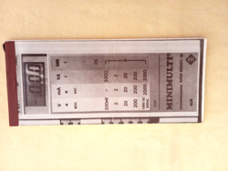 200 Forintos ládám - MULTIMETER MM2001 MINIMULTI GEPKONYV magyar 1980 ->