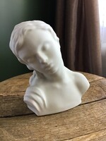Régi Alt Wien biszkvit porcelán büszt szobor